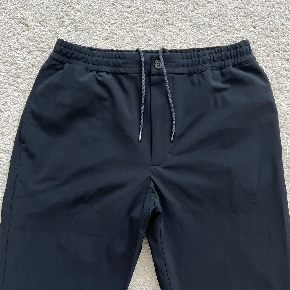 Proper Cloth Performance Jogger Pants Mens 34 Black Stretch Knit Elastic Waist